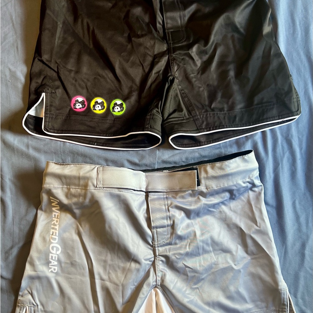 Inverted Gear Black and Gray Shorts